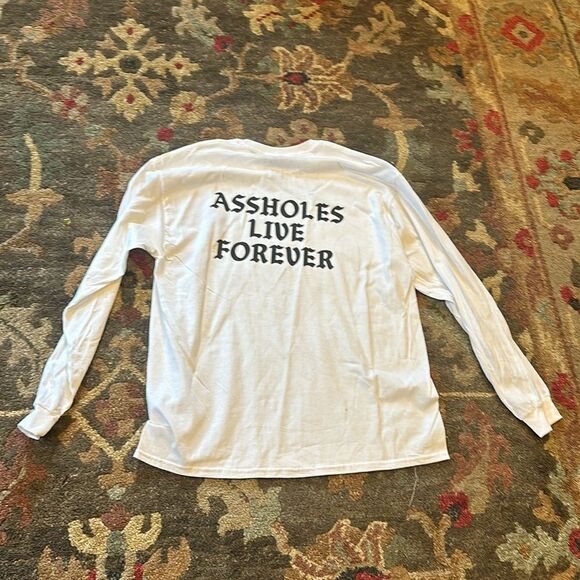 Assholes live forever, long sleeve T-shirt XL (5090) NWOT - Picture 3 of 4